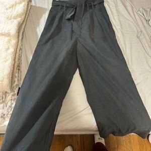 Women's Green Wide-Leg Pants